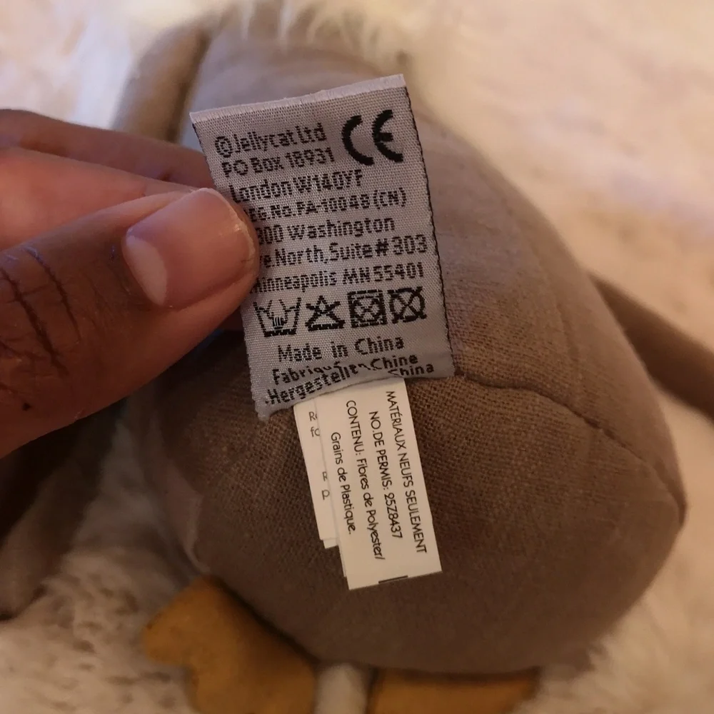 Jellycat Skandoodle Owl Plush Soft Toy Gray White Bird - Picture 5 of 6